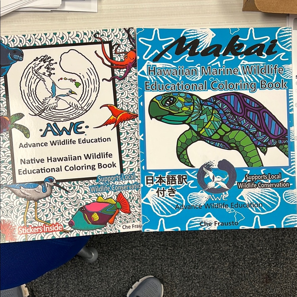 Hawaiian Wildlife Coloring Book Set